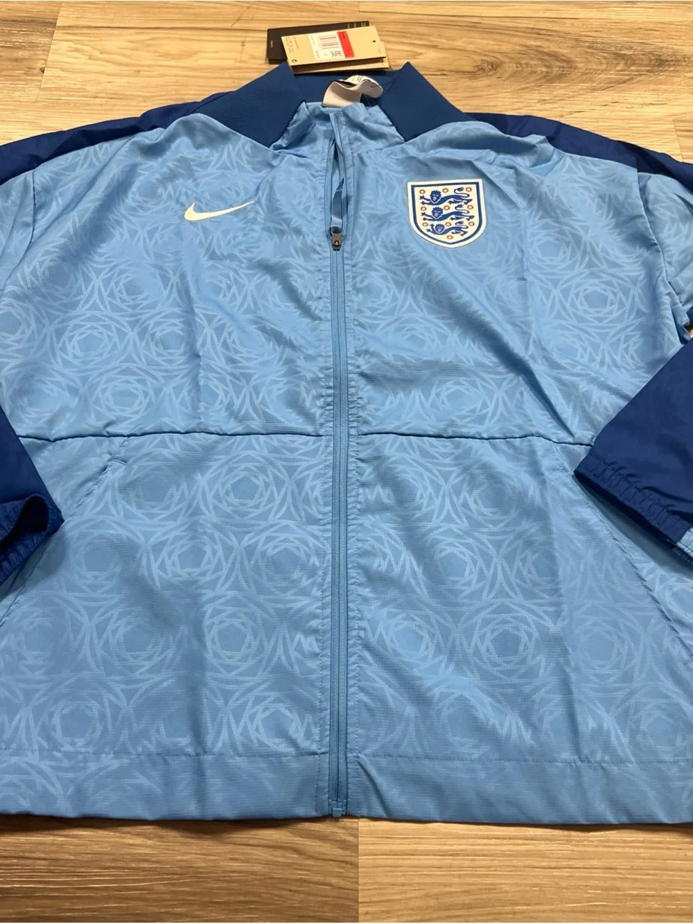 Nike England 2023/24 Dri-Fit Anthem Jacket Blue Loose Fit Women’s Large $105 NWT